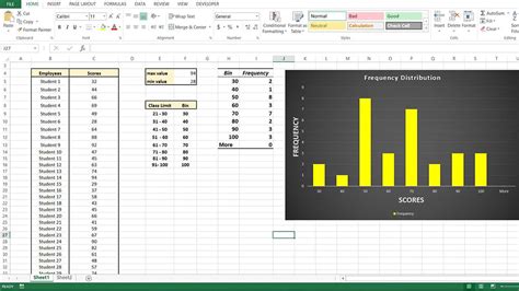 How To Create A Frequency Distribution Chart In Excel 2010