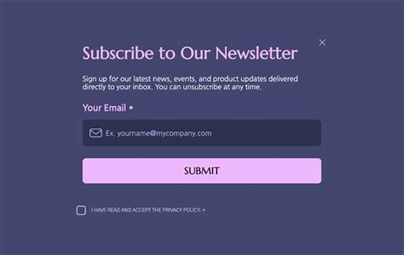 How To Create A Newsletter Subscription Form