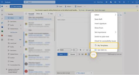 How To Create An Email Template In Outlook