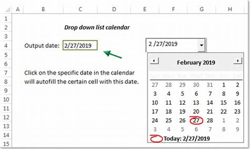 How To Create Calendar Selection In Excel