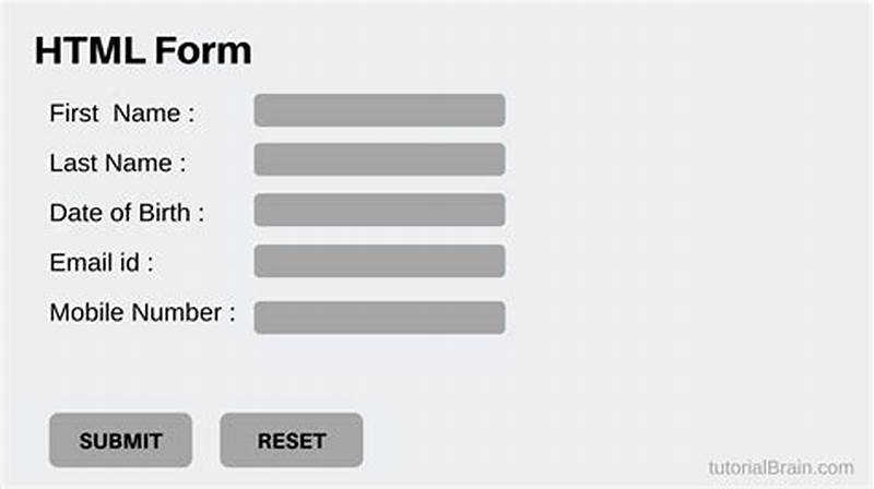 How To Create Form In Html