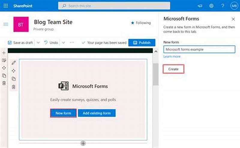 How To Create Form In Sharepoint