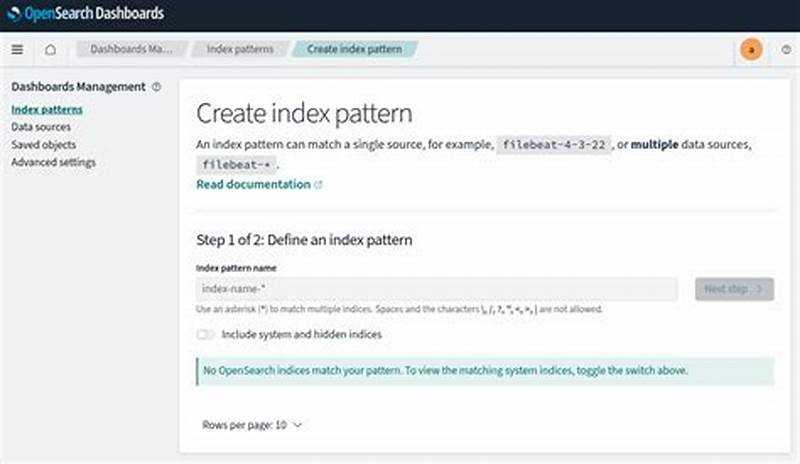 How To Create Index Pattern In Opensearch