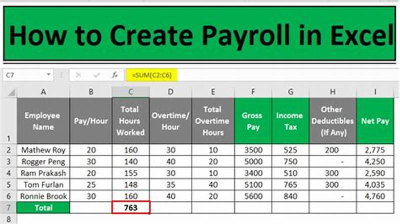 How To Create Payroll Calendar In Excel