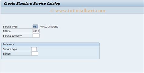 How To Create Standard Service Catalog In Sap