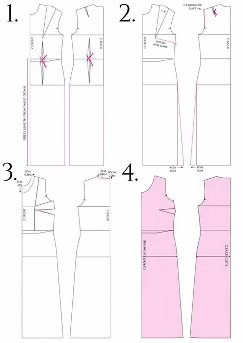 How To Cut A Simple Dress Pattern
