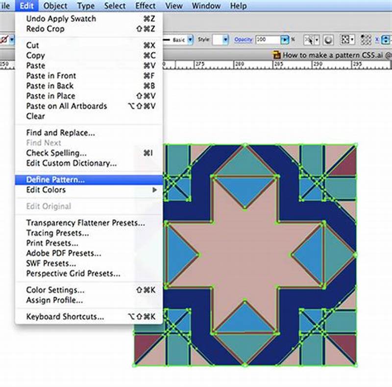 How To Define A Pattern In Illustrator