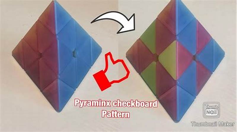 How To Do Checkerboard Pattern On Pyraminx