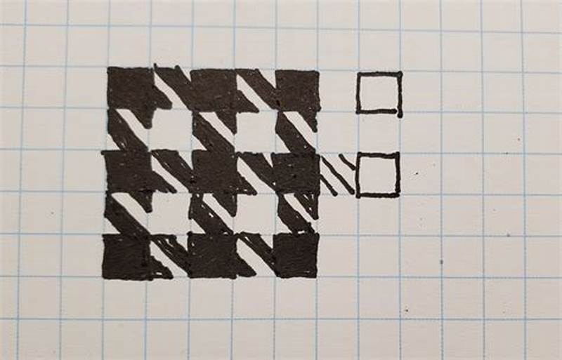 How To Draw A Houndstooth Pattern