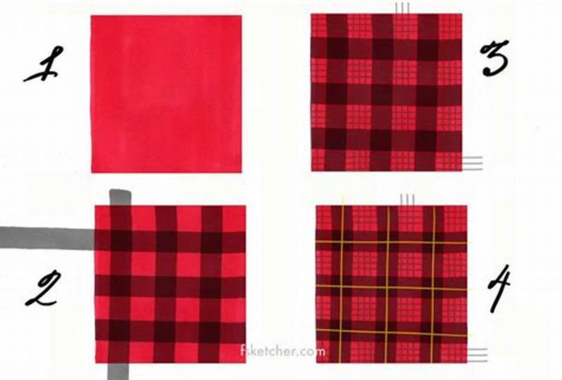 How To Draw A Plaid Pattern