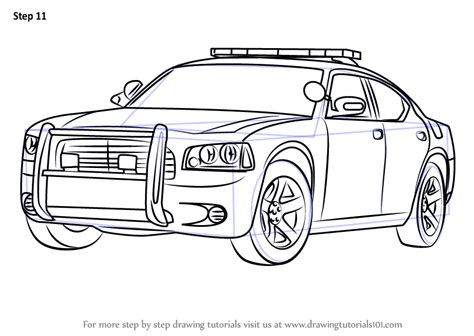 How To Draw A Police Car