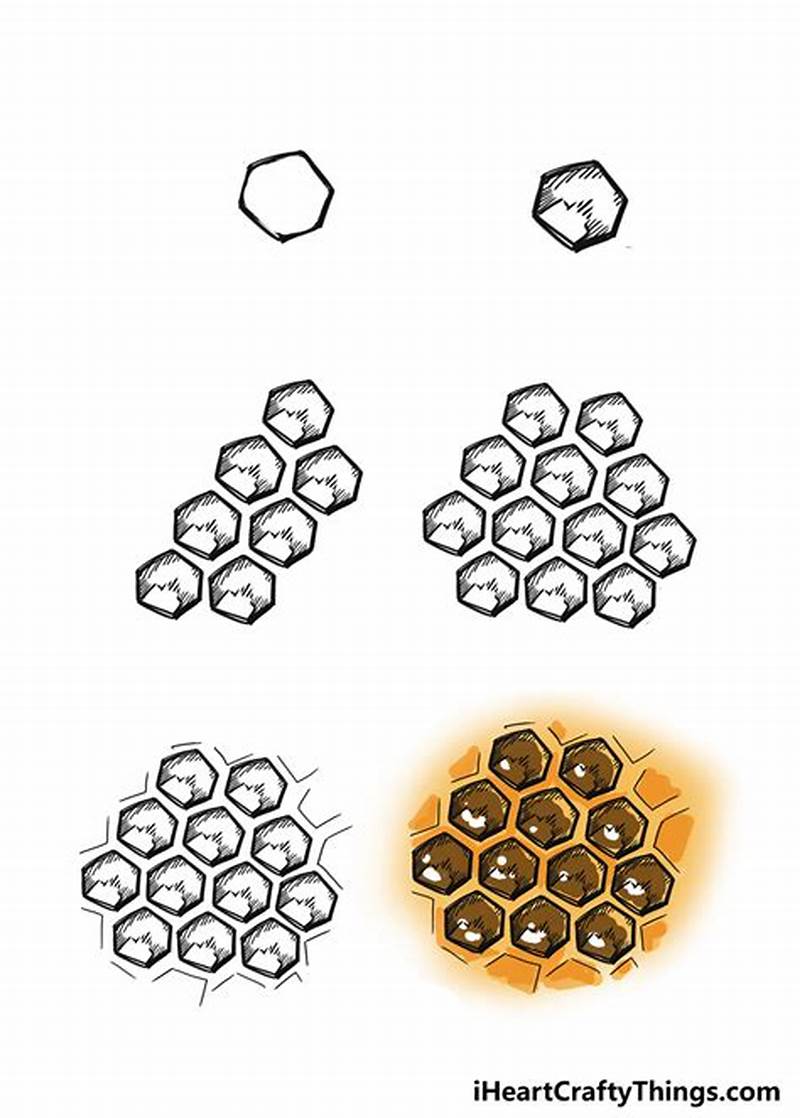 How To Draw Honeycomb Pattern