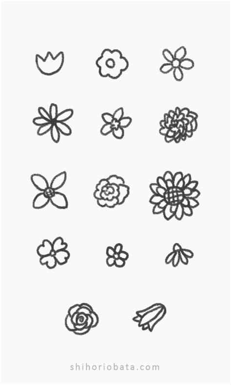 How To Draw Small Flowers