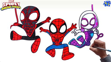 How To Draw Spidey And His Amazing Friends