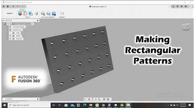 How To Edit Rectangular Pattern Fusion 360