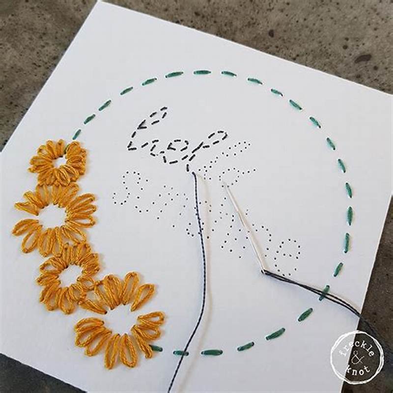 How To Embroider With A Paper Pattern