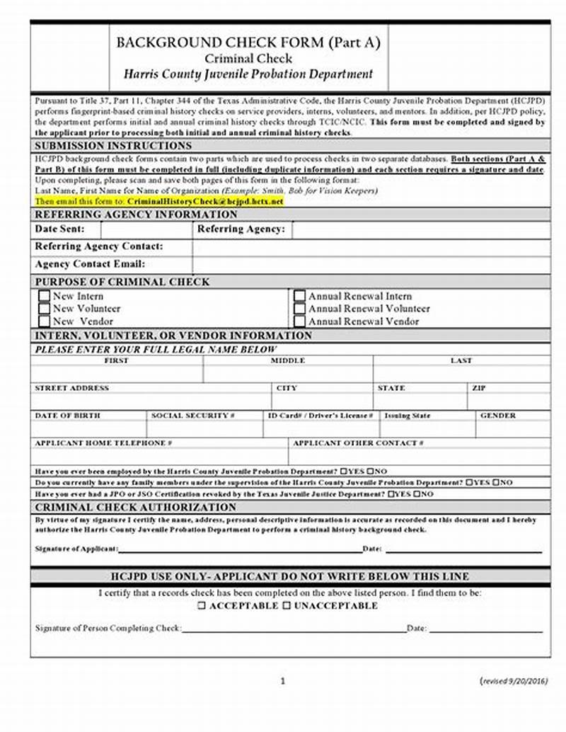 How To Fill Out Background Check Form