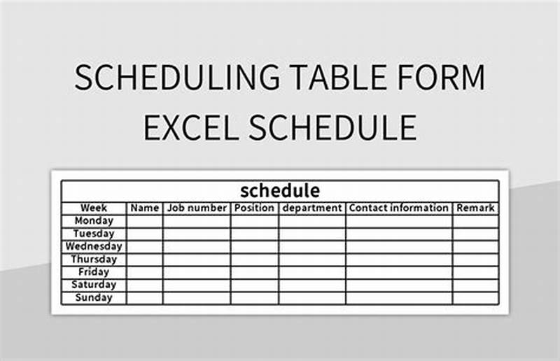 How To Form A Table In Excel