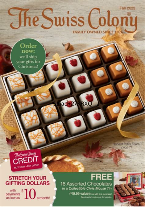 How To Get A Swiss Colony Catalog