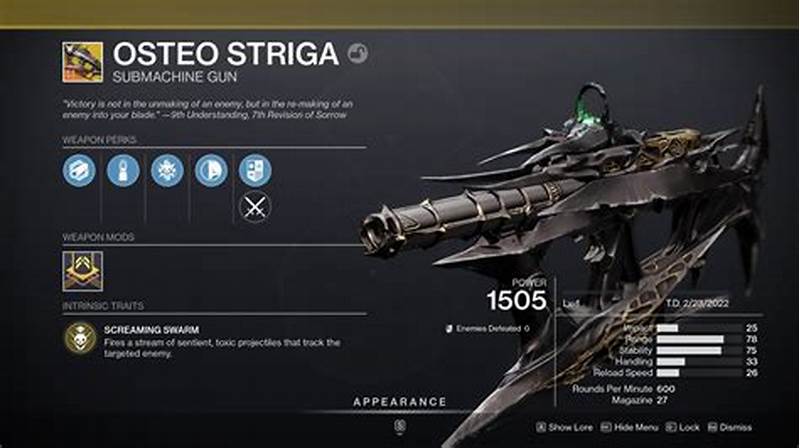 How To Get Osteo Striga Pattern