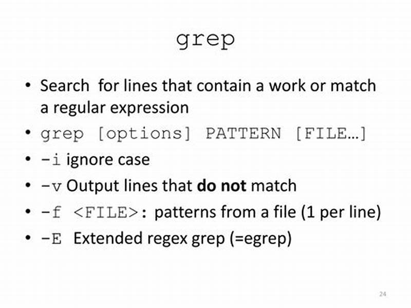 How To Grep Not Match Pattern
