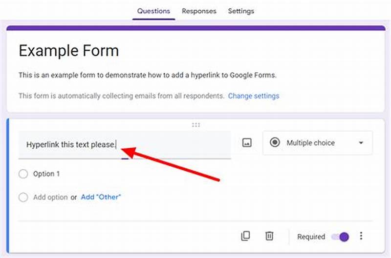 How To Insert Hyperlink In Google Form