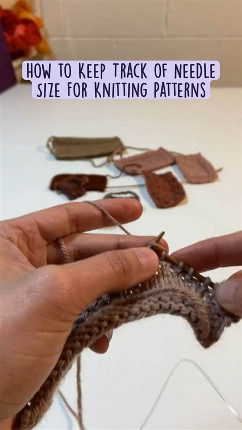 How To Keep Track Of Knitting Pattern