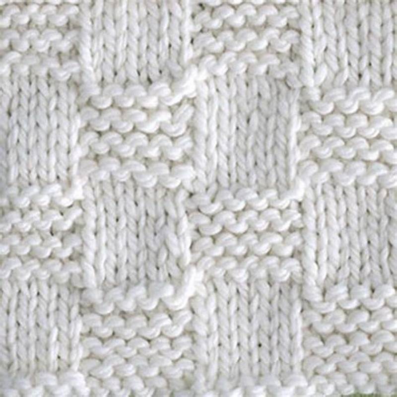 How To Knit Checkerboard Pattern