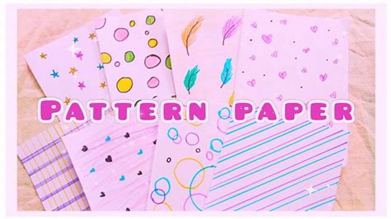 How To Make A Pattern With Paper
