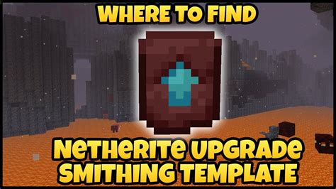 How To Make A Smithing Template Netherite Upgrade