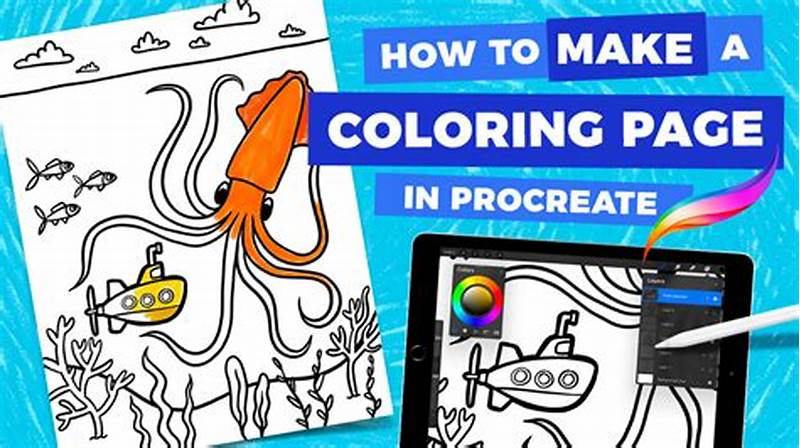How To Make Coloring Book Pages In Procreate