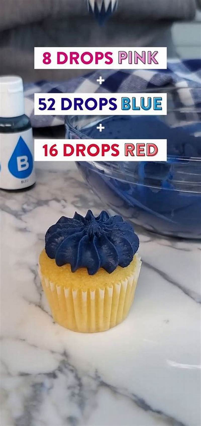How To Make Navy Blue Using Food Coloring