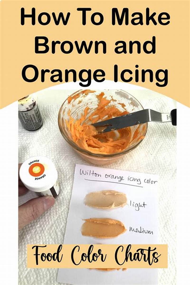 How To Make Orange Icing Using Food Coloring