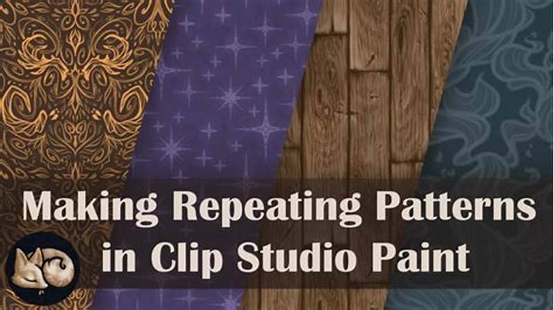 How To Make Repeating Pattern Clip Studio