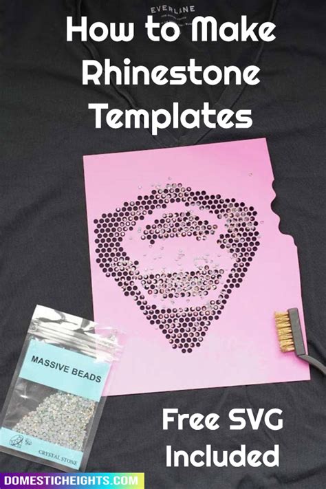 How To Make Rhinestone Template With Cricut
