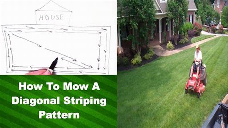 How To Mow In A Diagonal Pattern