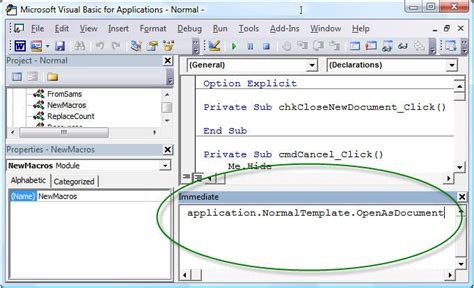 How To Open The Normal Template In Microsoft Word