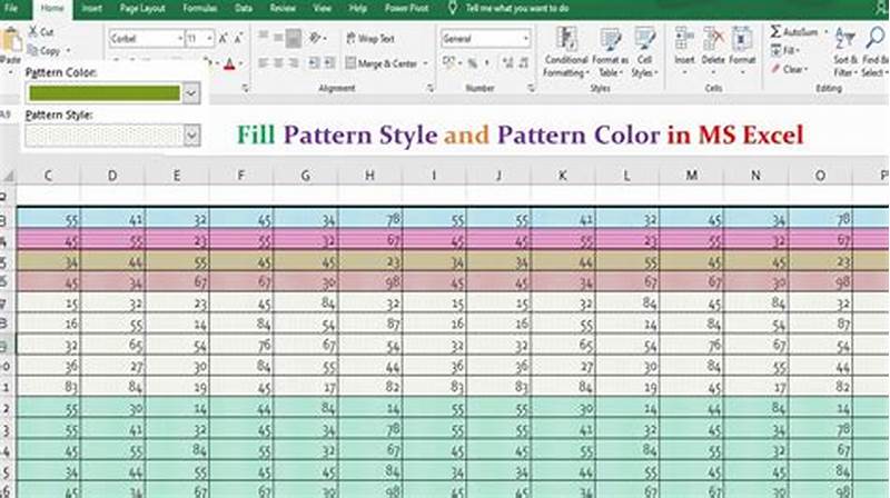 How To Pattern Fill In Excel