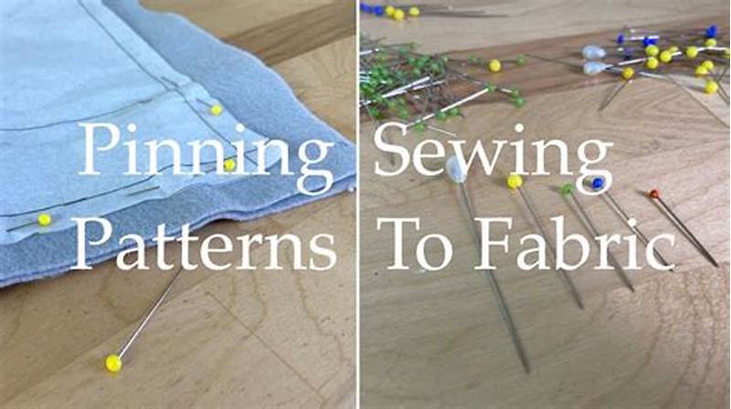 How To Pin A Sewing Pattern
