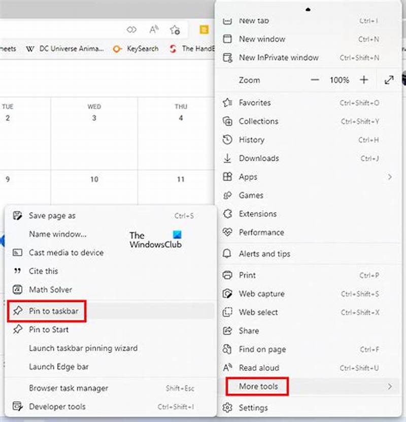 How To Pin Google Calendar To Taskbar