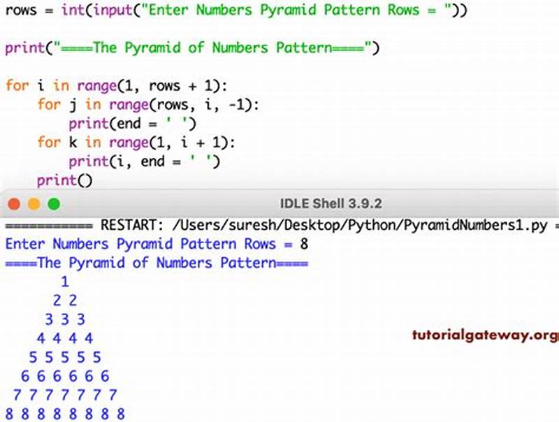 How To Print Pyramid Pattern In Python