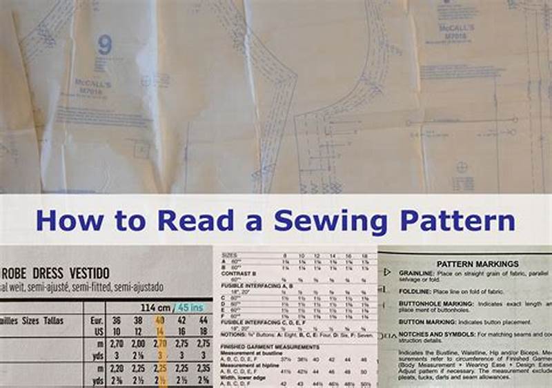 How To Read A Pattern For Sewing