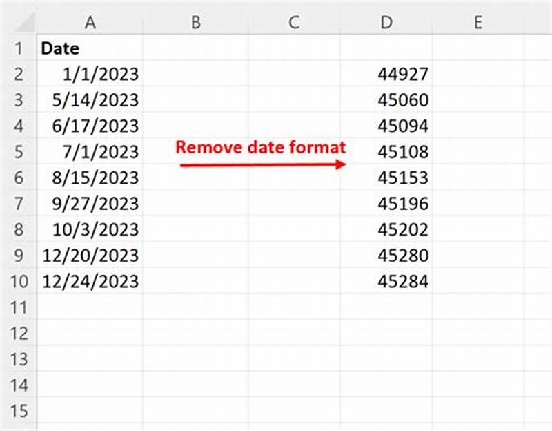 How To Remove Calendar Format In Excel