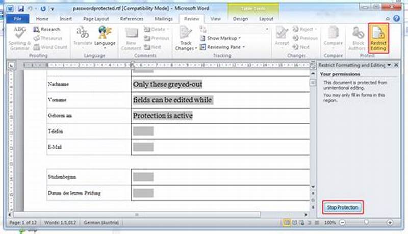 How To Remove Form Fields In Word