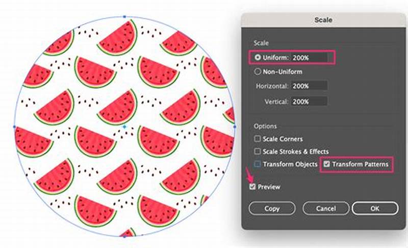 How To Resize Pattern In Illustrator