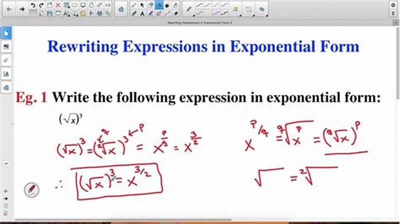 How To Rewrite Expressions In Exponential Form