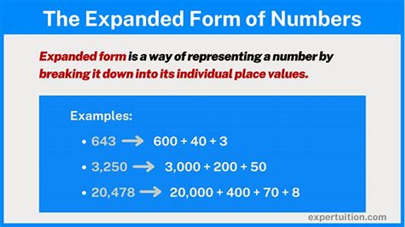 How To Right Numbers In Expanded Form