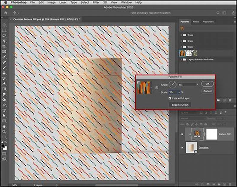 How To Rotate Pattern Fill In Photoshop