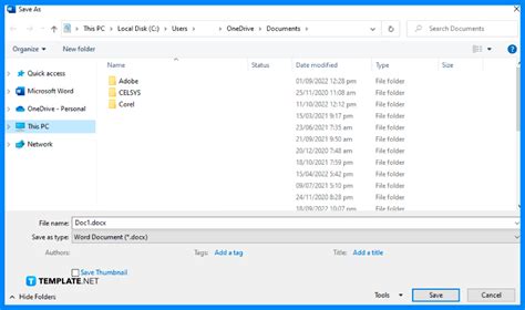 How To Save A Document As A Template