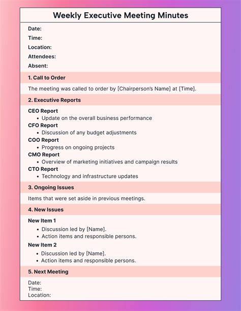 How To Say Motion To Approve Minutes Template
